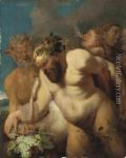 The Drunken Silenus Oil Painting - Peter Paul Rubens