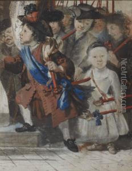 Kermesse D'enfants Oil Painting - Cornelis Troost