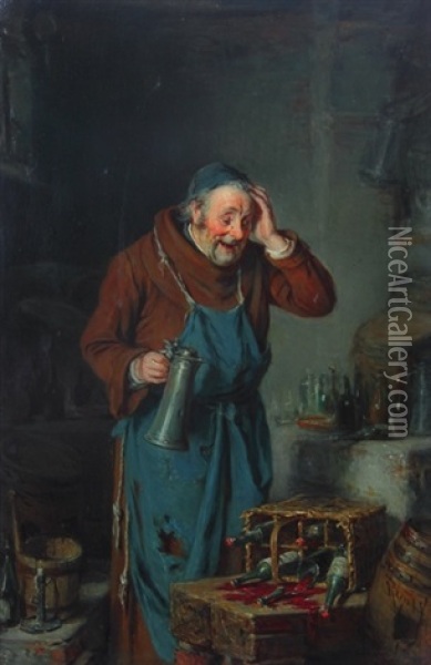 Grand Malheur Oil Painting - Hermann Kern