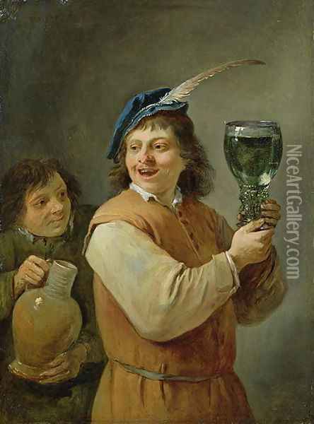 The Five Senses Series- Taste Oil Painting - David The Younger Teniers