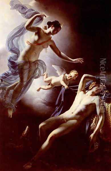 Diana and Endymion Oil Painting - Jerome Martin Langlois