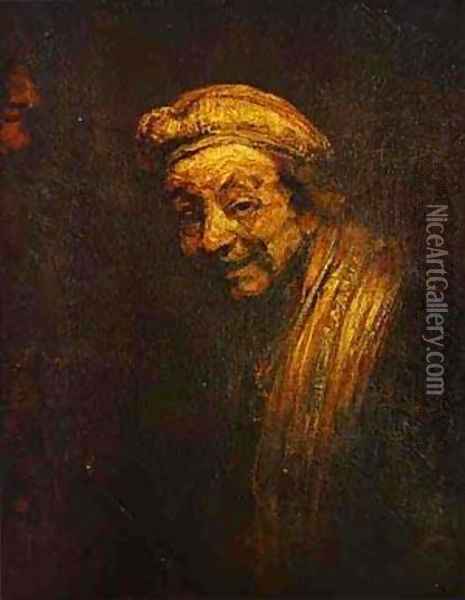 Self Portrait 2 1668 Oil Painting - Harmenszoon van Rijn Rembrandt