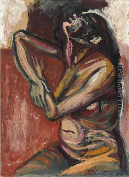 Desnudo Oil Painting - Jose Clemente Orozco