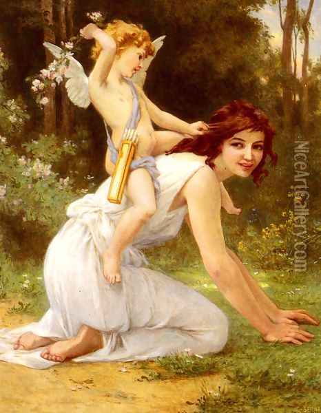 Cupid's Folly Oil Painting - Guillaume Seignac