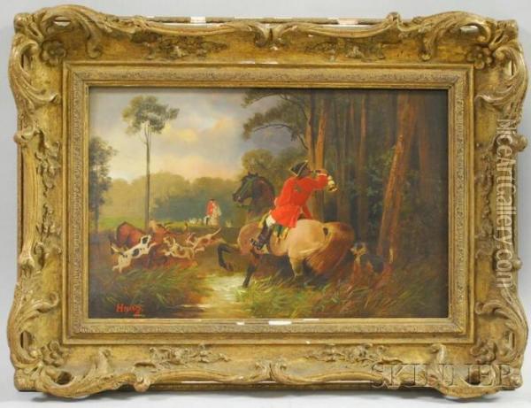Evening Hunt Oil Painting - Hans Johann Haag