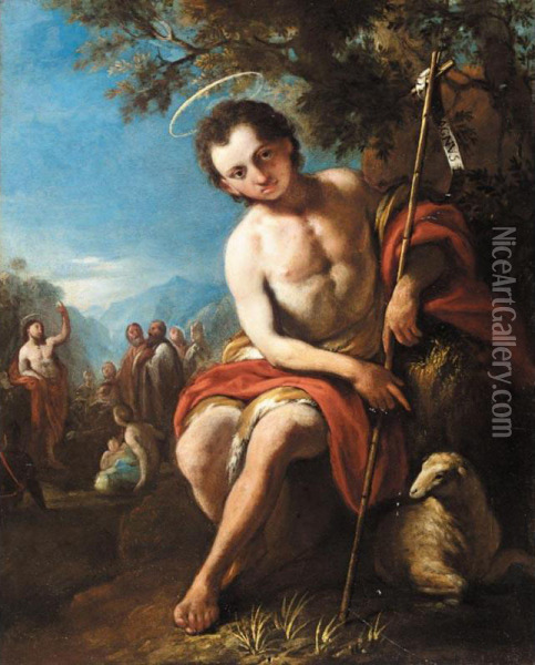 Saint John The Baptist Oil Painting - Carlo Bononi