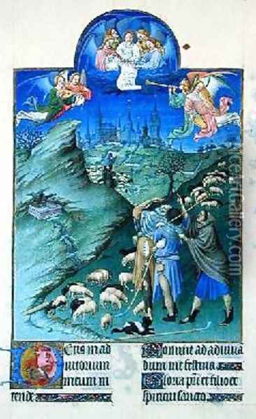 The Annunciation to the Shepherds Oil Painting - Pol de Limbourg