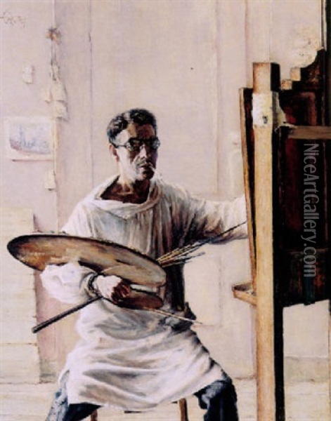 Zelfportret Oil Painting - Joseph Teixeira De Mattos