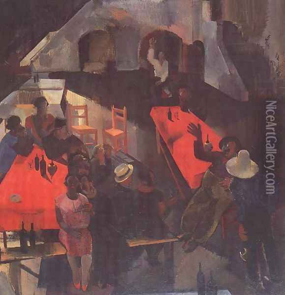 Kurtakocsma, 1930 Oil Painting - Vilmos Aba-Novak