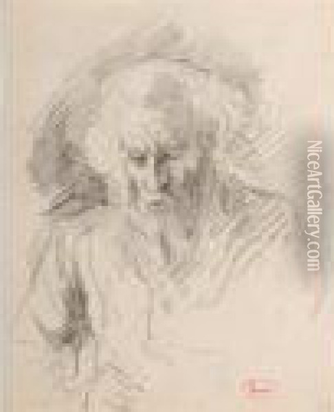 Portrait D'homme Barbu Oil Painting - Maximilien Luce