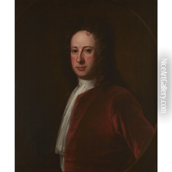 Half Length Portrait Of Professor Alexander Bayne Oil Painting - William Aikman