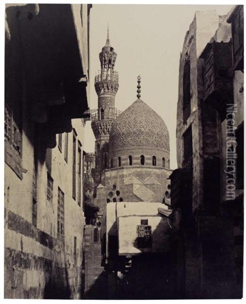 Le Caire, Mosquee De Kaitbey Oil Painting - Aymard, Vicomte De Banville