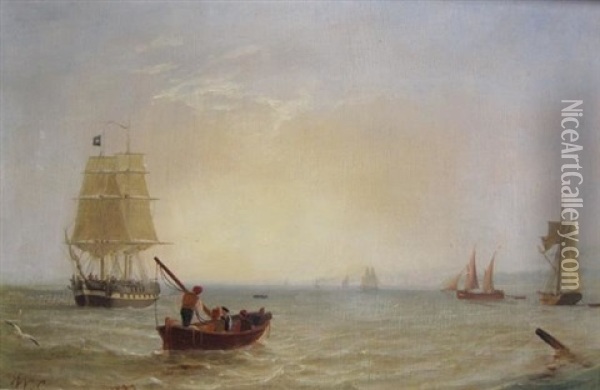 Morning On The Clyde Oil Painting - William Clark