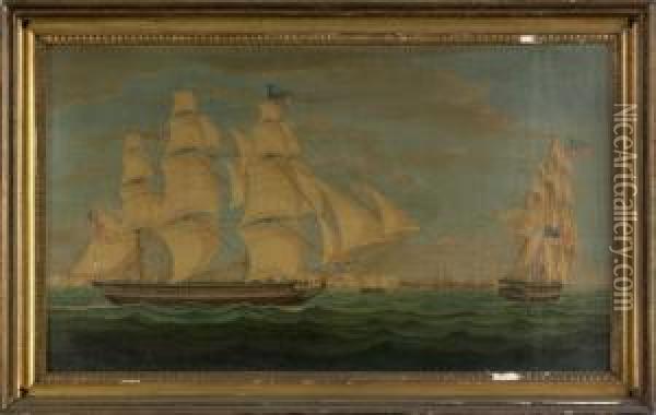 Of The Philadelphia Ship Oil Painting - Miles Walters
