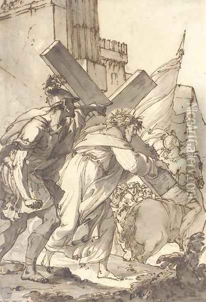 Christ on the Way to Calvary Oil Painting - Ubaldo Gandolfi