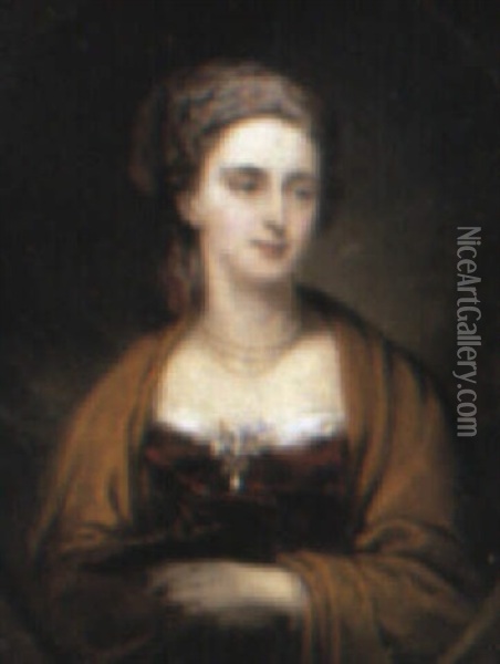 Mrs Eliza Morris Moore Oil Painting - Stephen Poyntz Denning