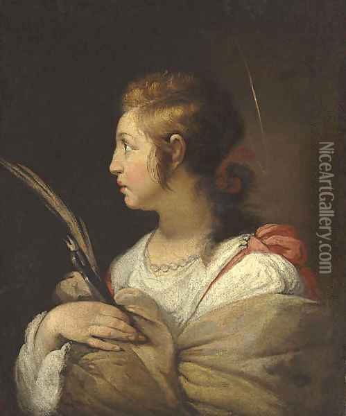 Saint Apollonia Oil Painting - Bernardo Strozzi
