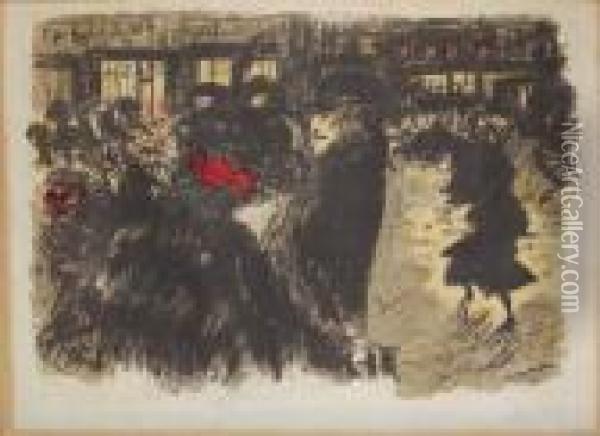 Place Le Soir Oil Painting - Pierre Bonnard