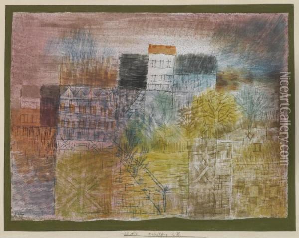 Vorfruhling In H. (early Spring In H.) Oil Painting - Paul Klee