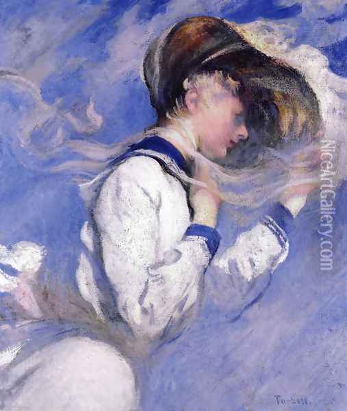 Summer Breeze Oil Painting - Edmund Charles Tarbell