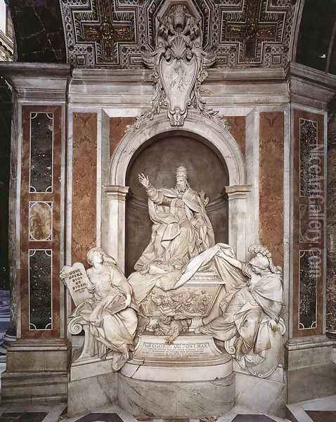Tomb of Gregory XIII Oil Painting - Camillo Rusconi
