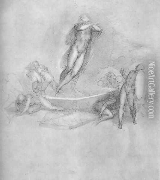 Resurrection of Christ Oil Painting - Michelangelo Buonarroti