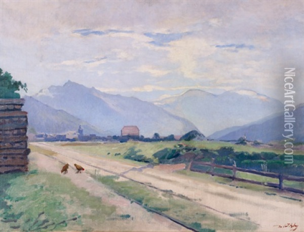 Savoie (study) Oil Painting - Jean Daniel Ihly