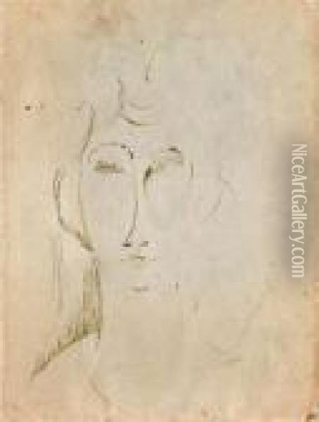 Ritratto Di Donna Oil Painting - Amedeo Modigliani