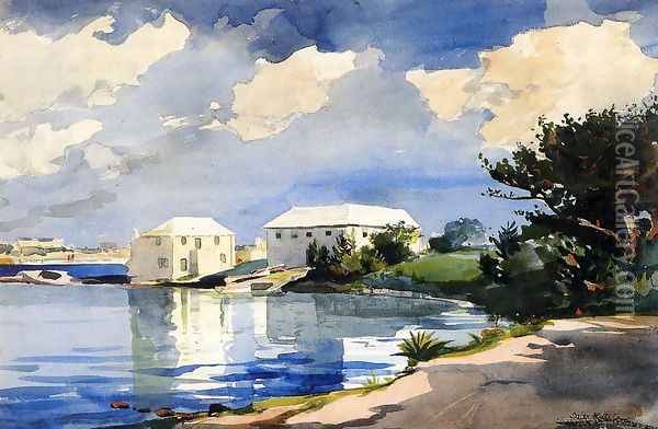Salt Kettle, Bermuda Oil Painting - Winslow Homer