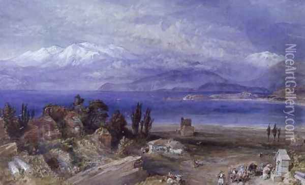 Parnassus and Helicon from Corinth Oil Painting - William Simpson