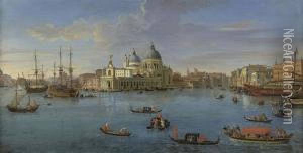 Wittel, Called Vanvitelli View Of The Bacino Di San Marco, Venice Oil Painting - (circle of) Wittel, Gaspar van (Vanvitelli)