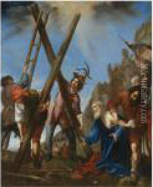 The Martyrdom Of Saint Andrew Oil Painting - Carlo Dolci