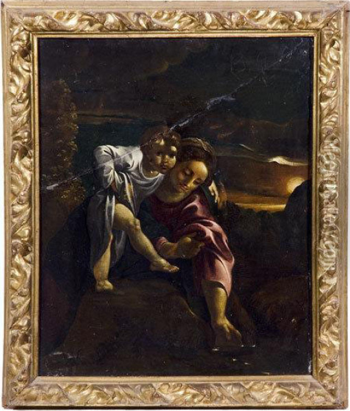 Madonna Con Bambino Oil Painting - Bartolomeo Schedoni
