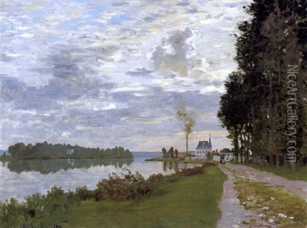 La Promenade D'argenteuil Oil Painting - Claude Monet