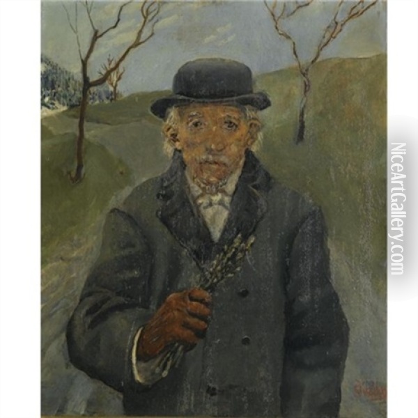 Onkel Joachim Oil Painting - Christian Krohg