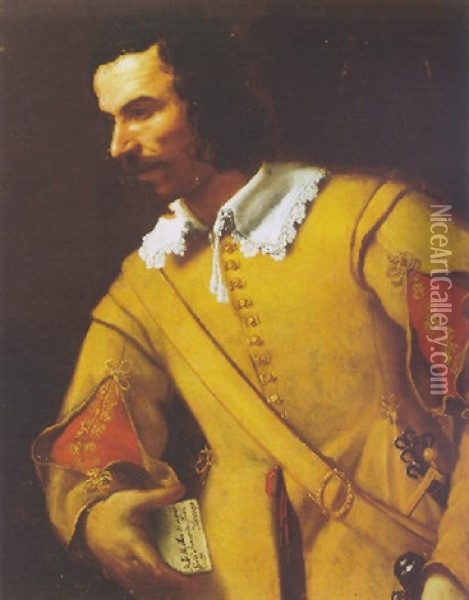 Portrait Of Bernardo Bini Oil Painting - Pietro Paolini