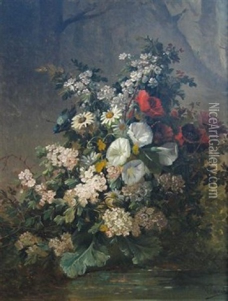 Summer Flowers Oil Painting - Georges Viard