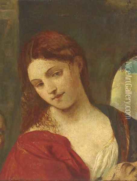 Salome Oil Painting - Tiziano Vecellio (Titian)