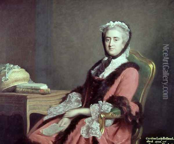 Lady Holland, 1766 Oil Painting - Allan Ramsay