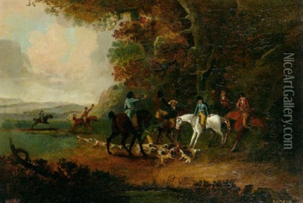 The Hunting Party Oil Painting - Charles Loraine Smith