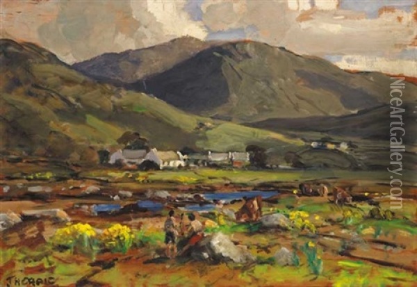 Crolly, County Donegal Oil Painting - James Humbert Craig