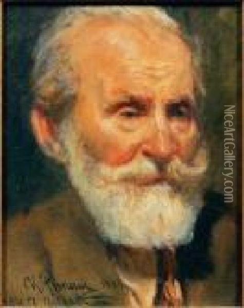 Portrait Du Savant Pavlov Oil Painting - Ilya Efimovich Efimovich Repin
