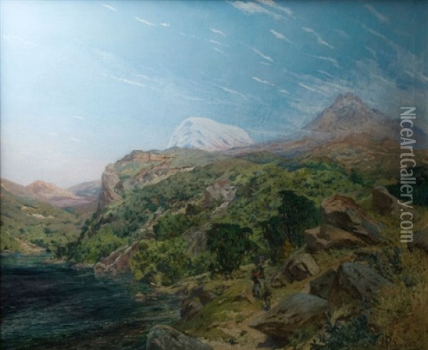Kilimandscharo Oil Painting - Heinrich Freiherr von Pechmann