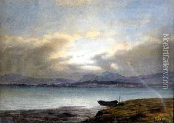 Boat On Land Oil Painting - Hermann Eschke