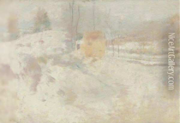 Winter Harmony 2 Oil Painting - John Henry Twachtman