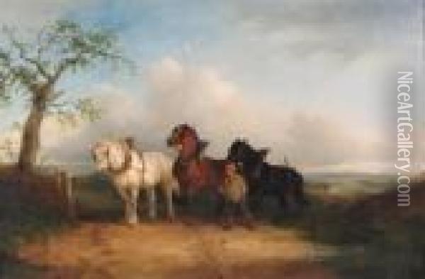 The Plough Team Oil Painting - William Joseph Shayer