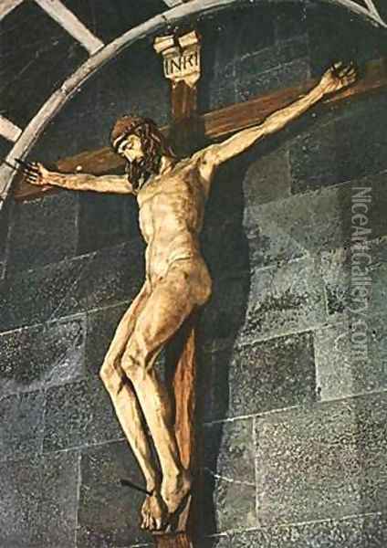 Crucifix Oil Painting - Filippo Brunelleschi