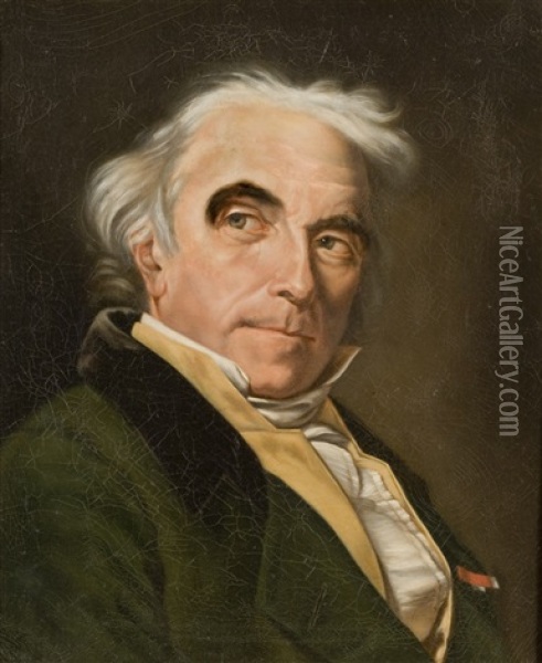 Portrait De Monsieur De Nanteuil Lamorville Oil Painting - Aimable Louis Claude Pagnest