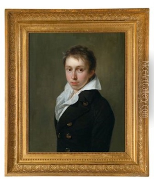 Portrat Des Edouard Jean Joseph Van De Velde Oil Painting - Jean Louis Laneuville
