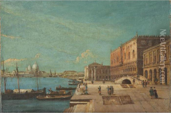 The Doge's Palace And The Bacino San Marco Oil Painting - Michele Marieschi